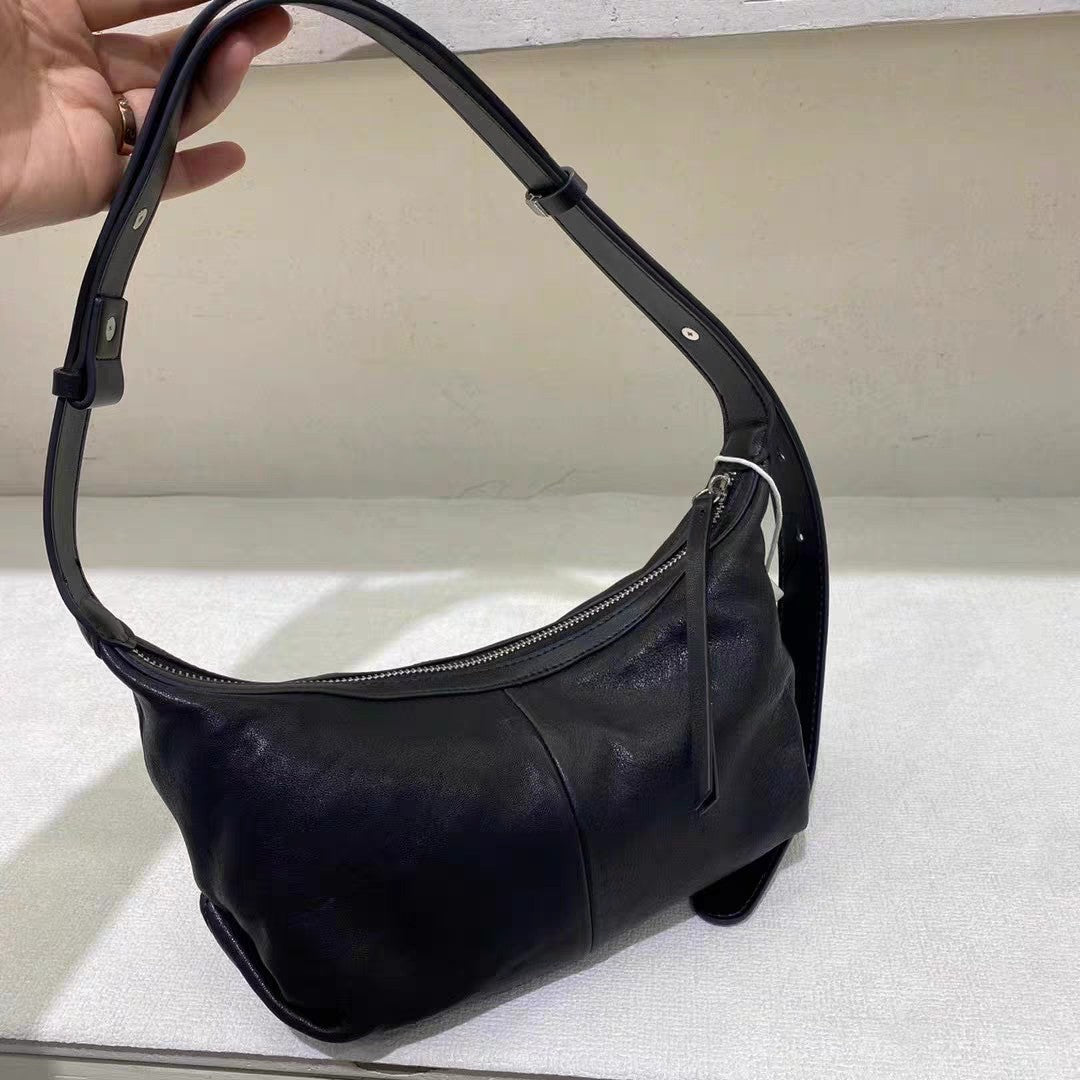Women's Delicate Sheepskin Dumpling Niche Leather Underarm Armpit Bags