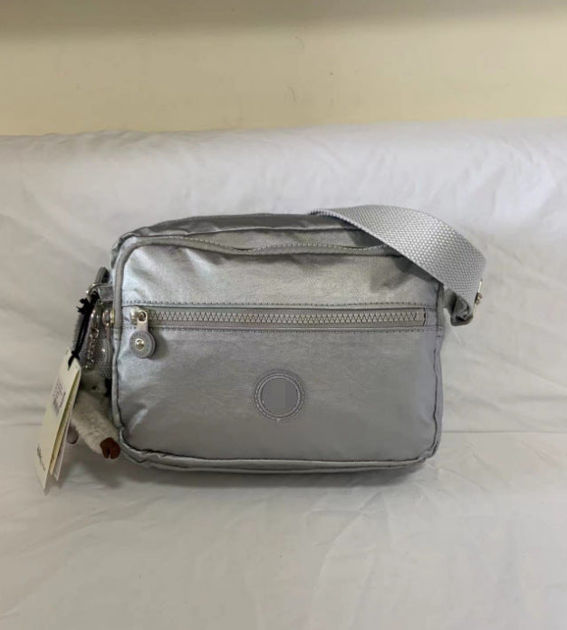 Women's Spring Monkey Urban Simple Nylon Compartment Crossbody Bags