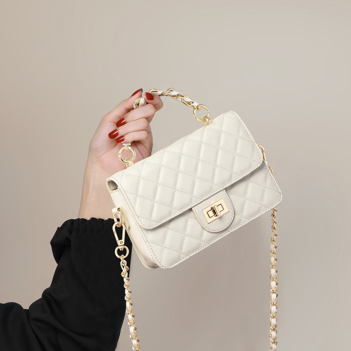 Women's High-grade Genuine Leather Fashion Design Commuting Crossbody Bags