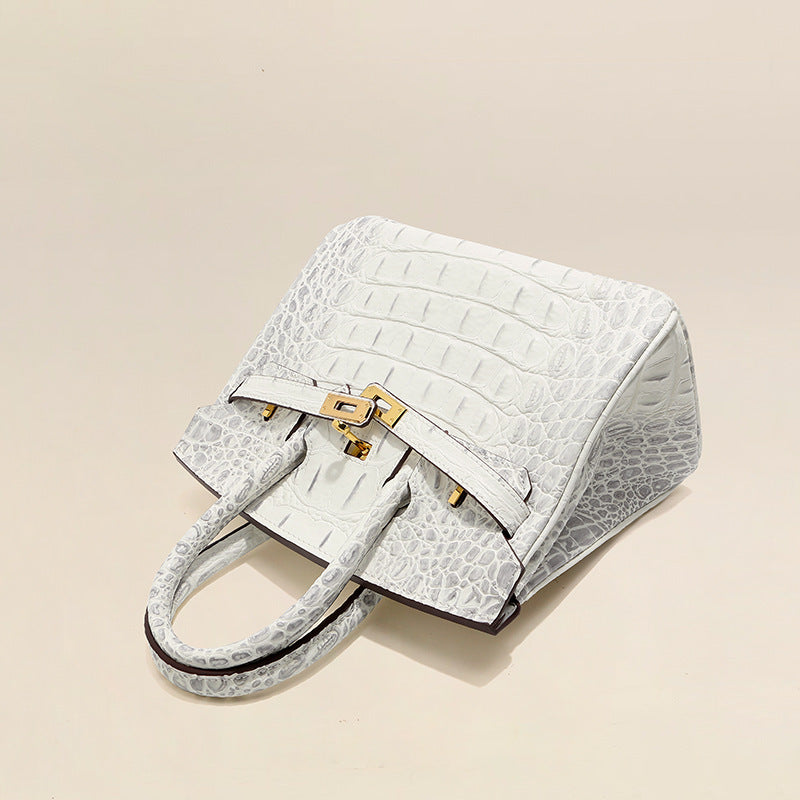 Women's Crocodile Pattern Genuine Leather High-grade Fashionable Shoulder Bags