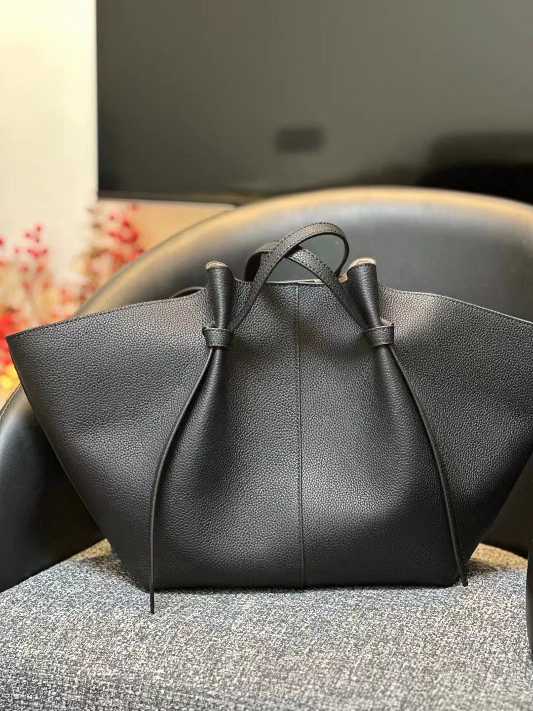 Matching First Layer Soft Cowhide Portable Wings Shoulder Bags