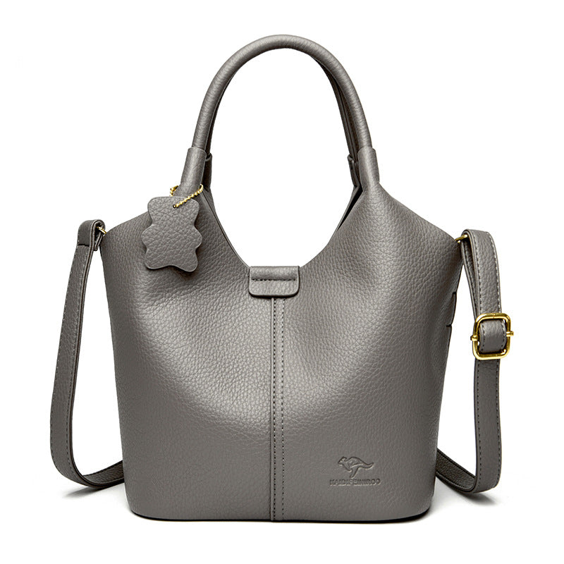 Carrying Vegetable Basket Leather Pattern High Goods Textured Handbags