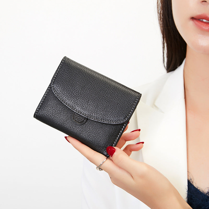 Women's Multi Slots Soft First Layer Cowhide Ladies Wallets