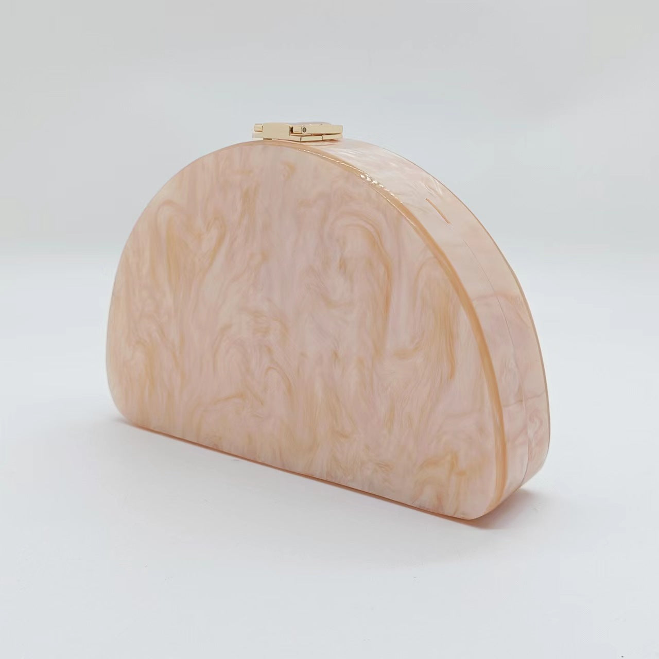 Women's Semicircle Acrylic Fashion Wedding Dinner Clutch Bags