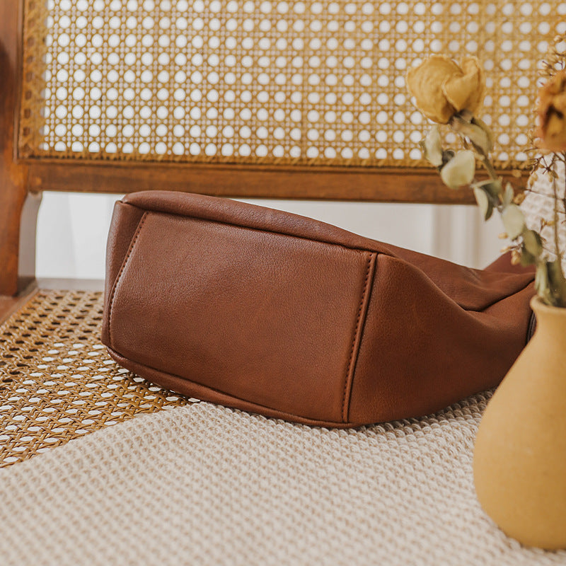 Women's Genuine Leather Artistic Fashion Top Layer Cowhide Crossbody Bags
