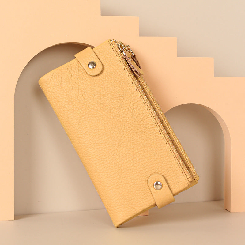 Women's Clutch Real Leather Long Soft Ladies Wallets
