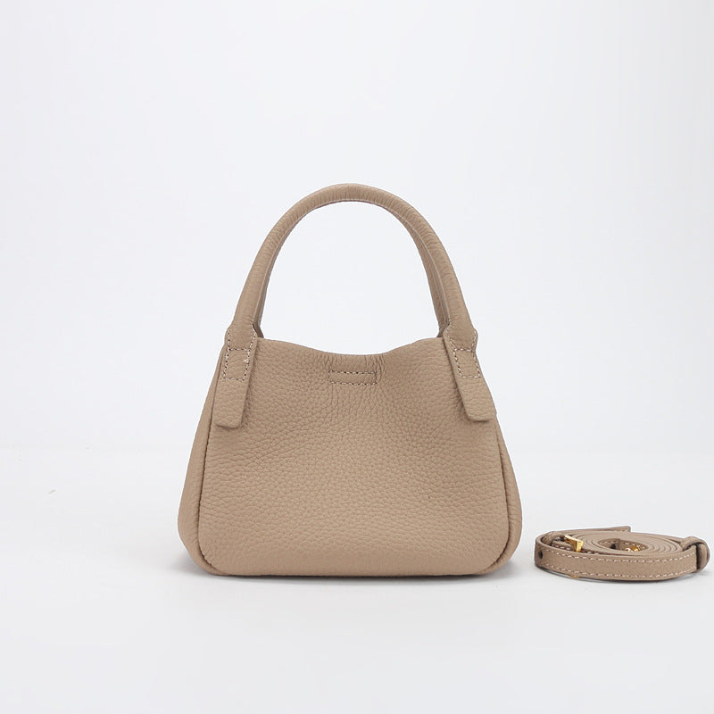 Women's Simple Vegetable Basket Niche Leather Fashion Shoulder Bags