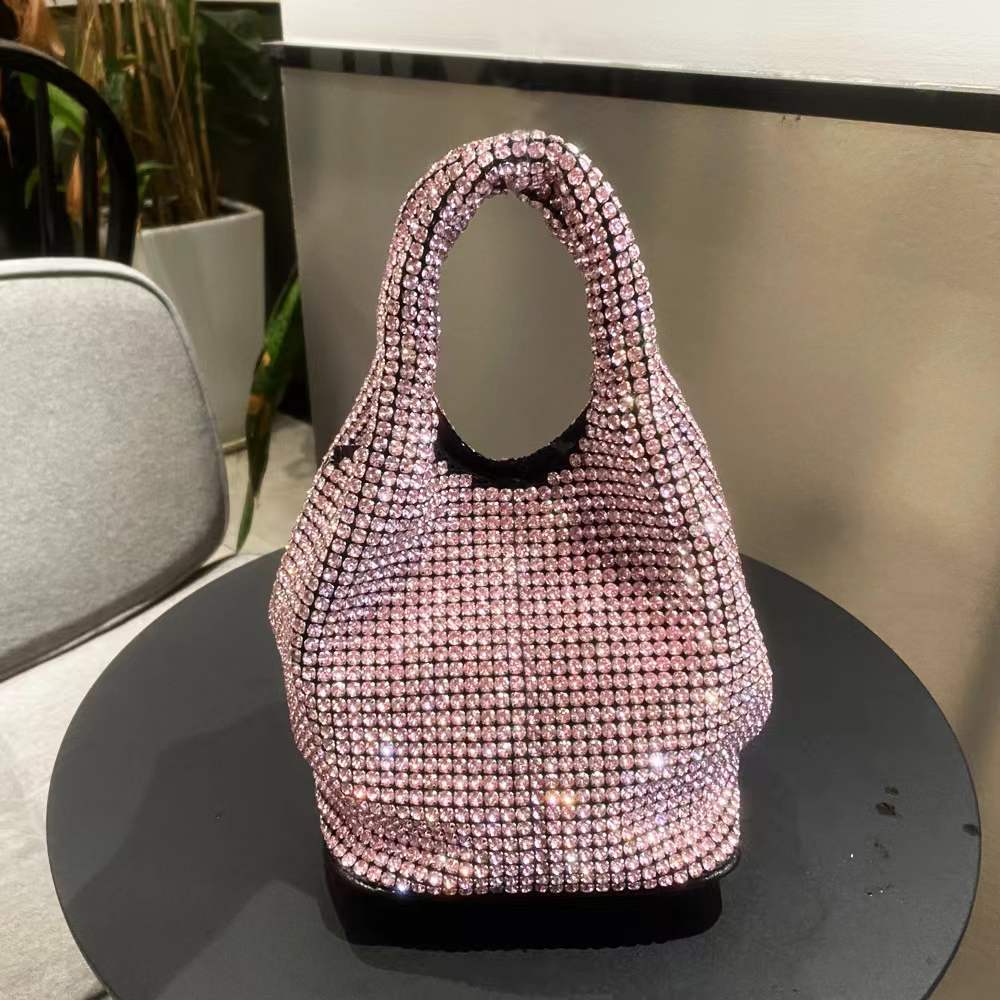 Rhinestone Hard Bottom Shaping Quality Vest Shoulder Bags