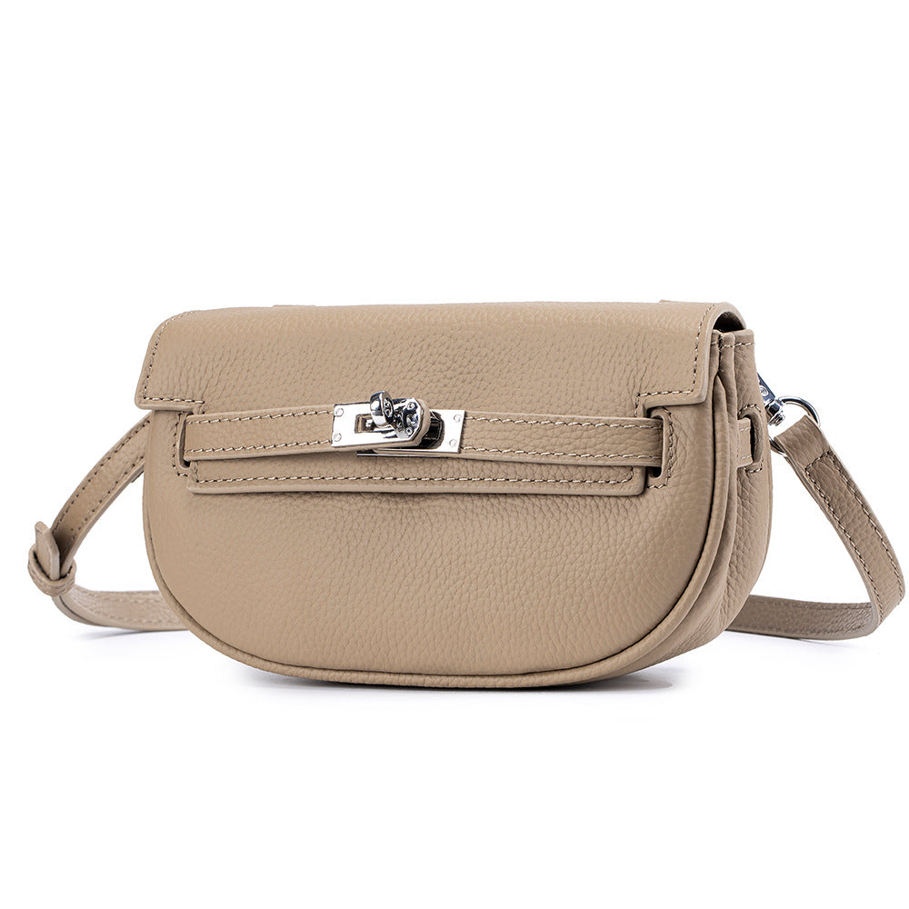 Women's Layer Cowhide Niche Stylish Lightweight Leather Bags