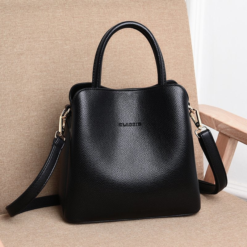 Women's Summer Portable Large Korean Style Genuine Handbags