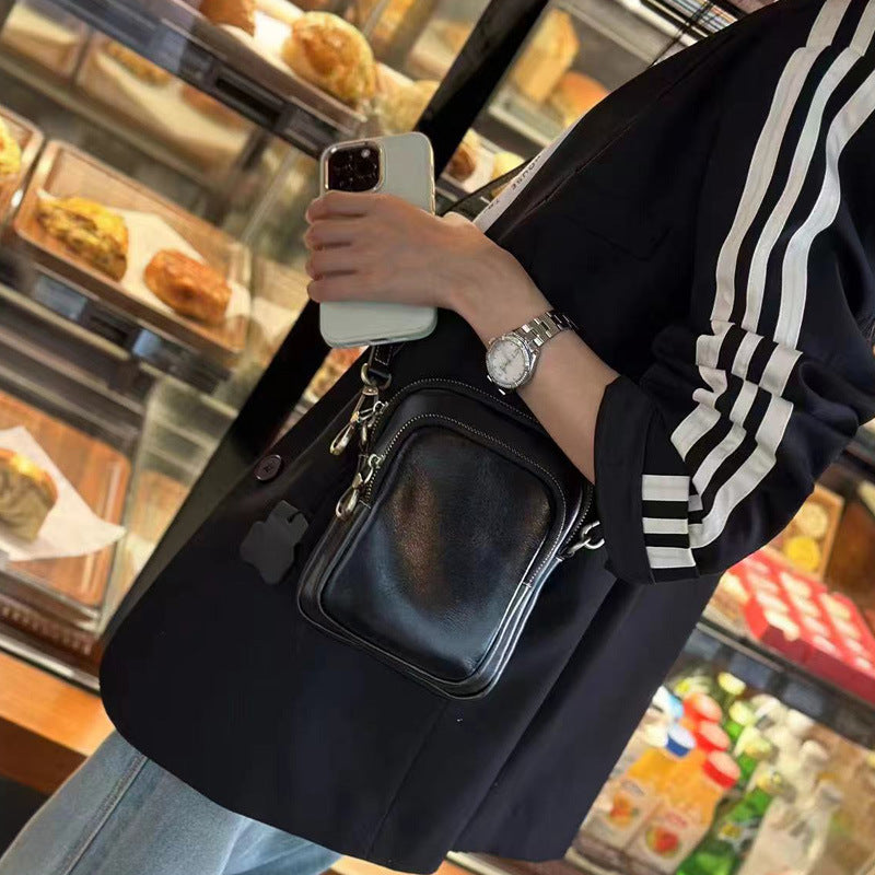Women's Retro Korean Style Popular Soft Leather Shoulder Bags