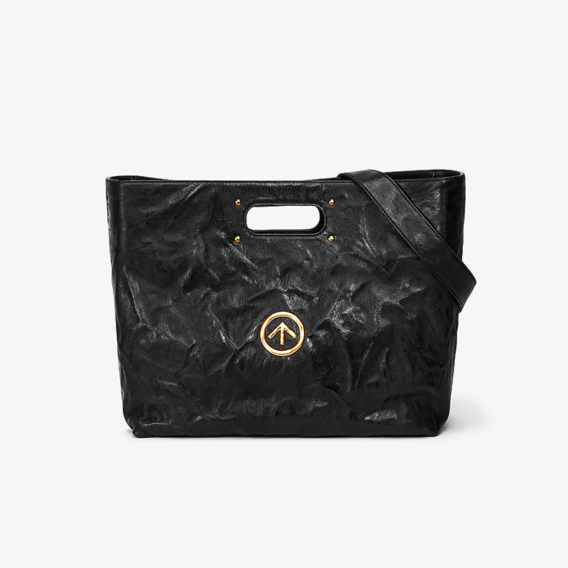 Arrows Sexist Blackstone Leather Folds Large Crossbody Bags