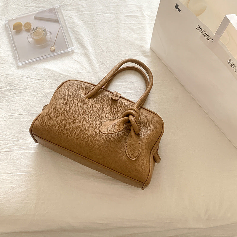 Large Capacity Versatile Boston Simple Style Handbags