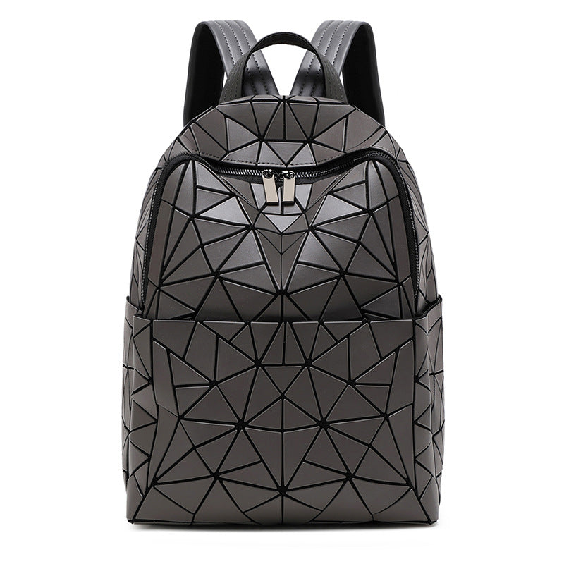 Women's Rhombus Stitching Fashion Large Capacity Sling Backpacks
