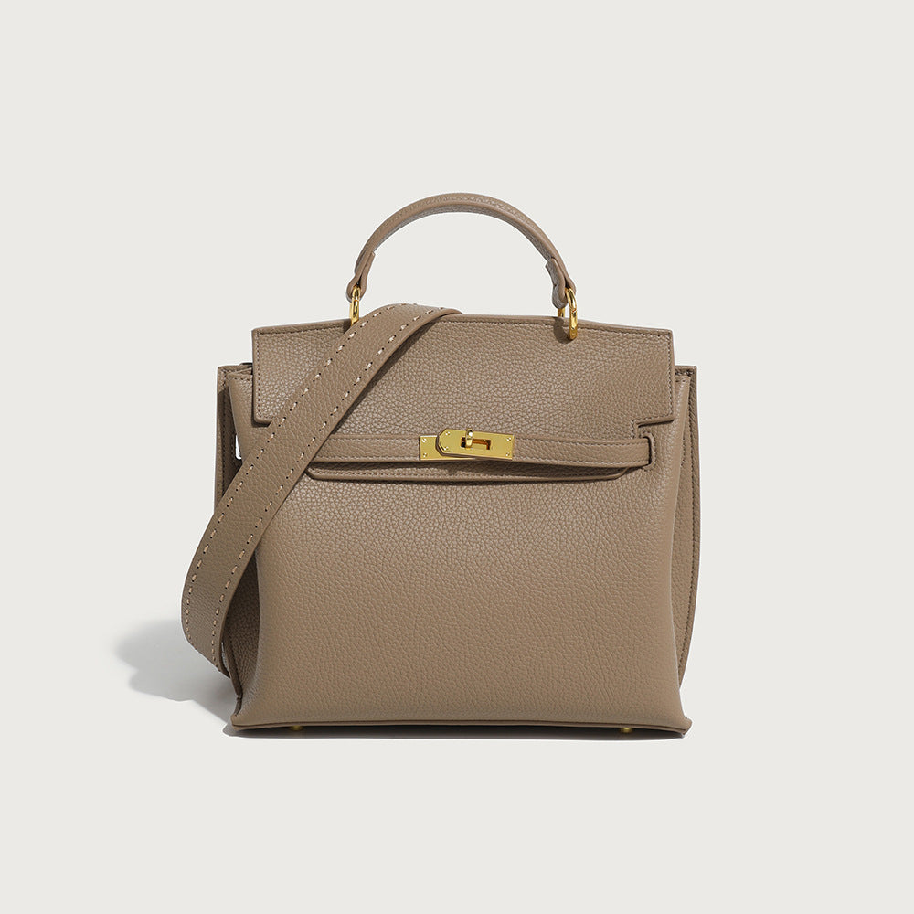 Retro Fashion Texture Portable Kelly Trendy Handbags
