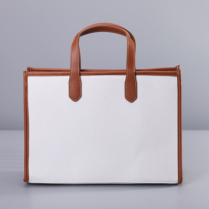 Women's Summer Large Capacity Artistic Simple Canvas Handbags