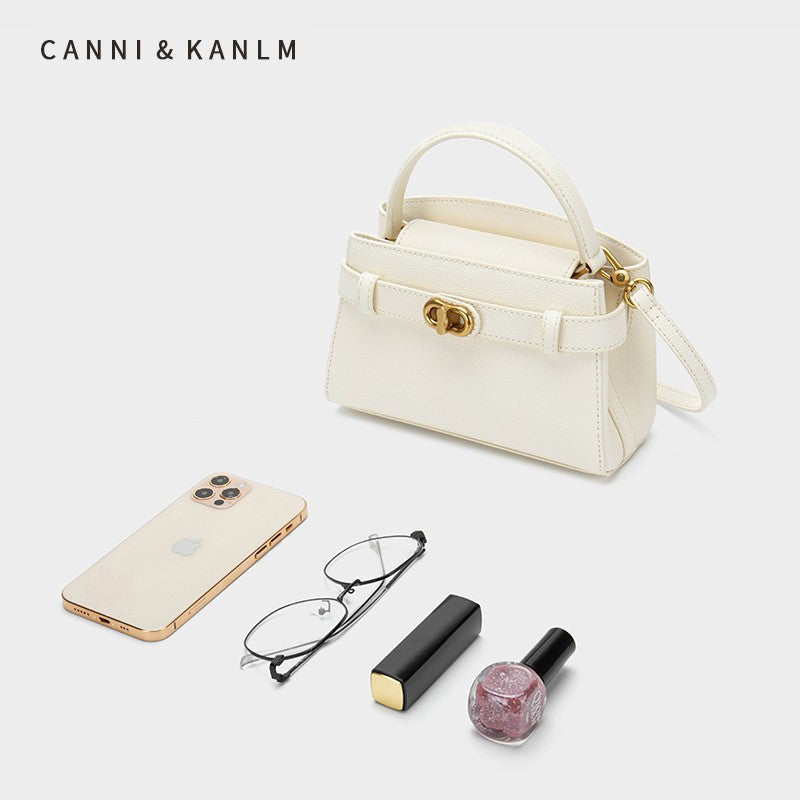 Women's Fashionable Portable Kelly Retro Advanced Texture Shoulder Bags