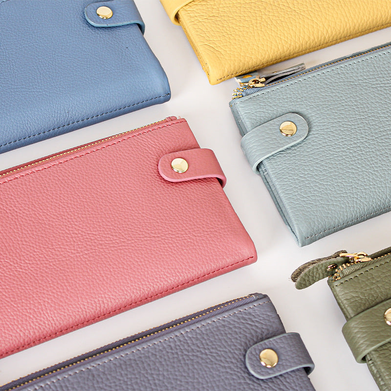 Women's Clutch Real Leather Long Soft Ladies Wallets