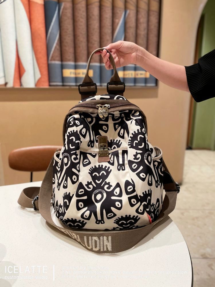 Women's Octopus Fashion Canvas Short Distance Leisure Backpacks