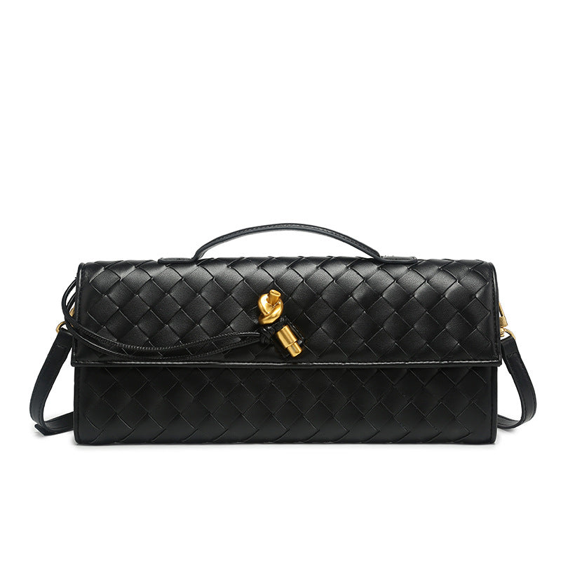Woven Dinner Clutch Fashion Long Bolt Evening Bags