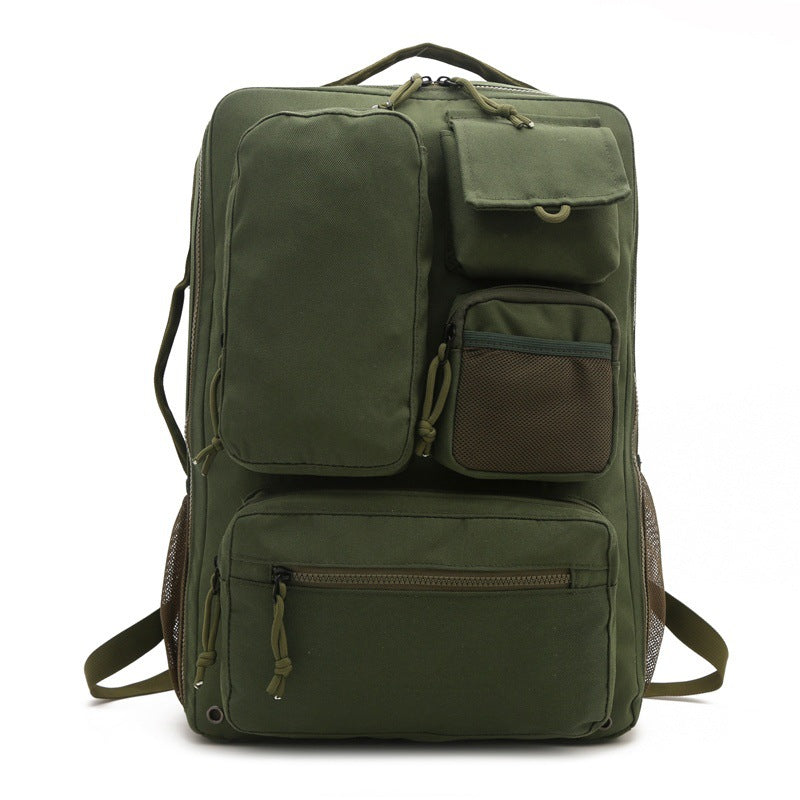 Men's Solid Color Multifunctional Computer Large Capacity Backpacks