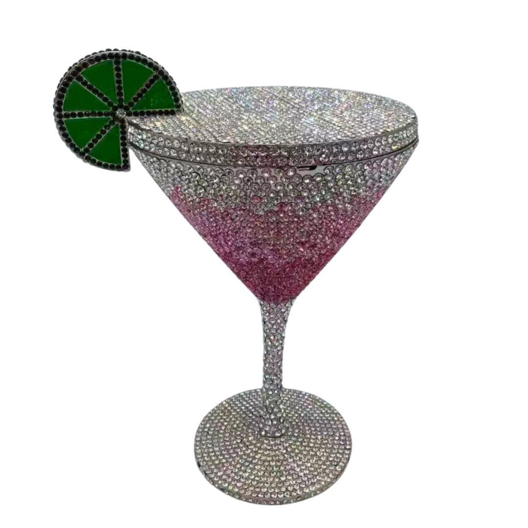 Women's Strictly Selected Cocktail Goblet Diamond Clutch Bags