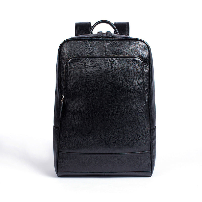 Men's Leather Cowhide Retro Large Capacity Business Backpacks