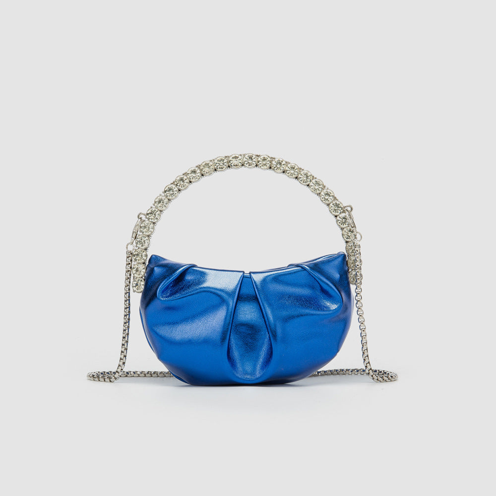 Round Diamond Mini Chain Dinner Party Shoulder Bags