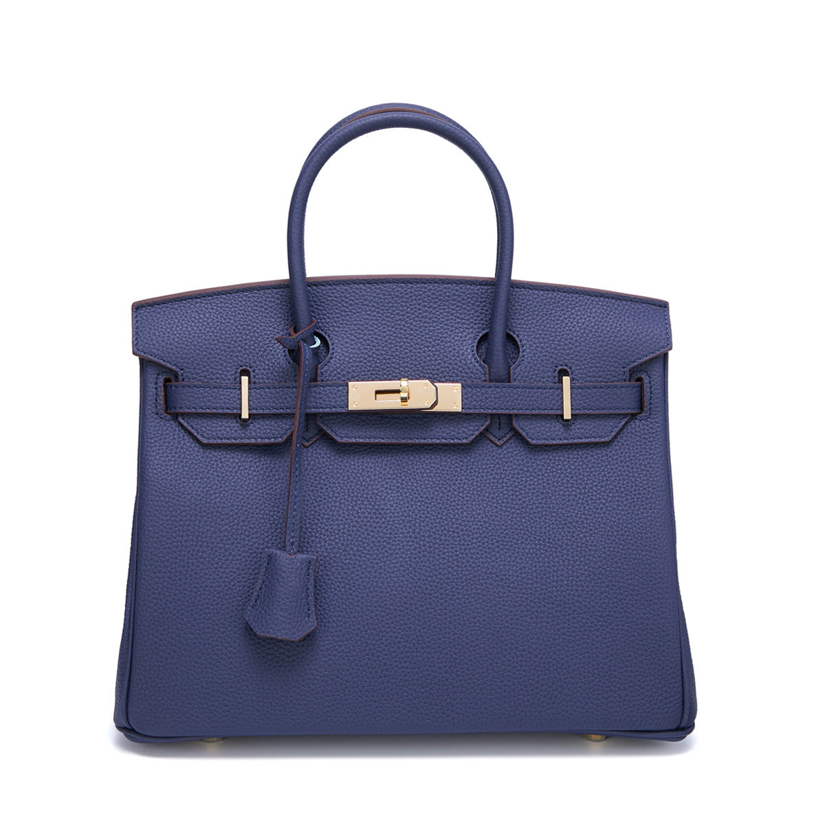 Women's Gold First Layer Cowhide Leather Large Handbags