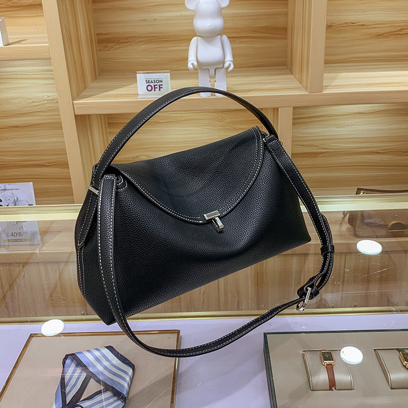 Women's Niche Pillow Lychee Pattern Soft Leather Shoulder Bags