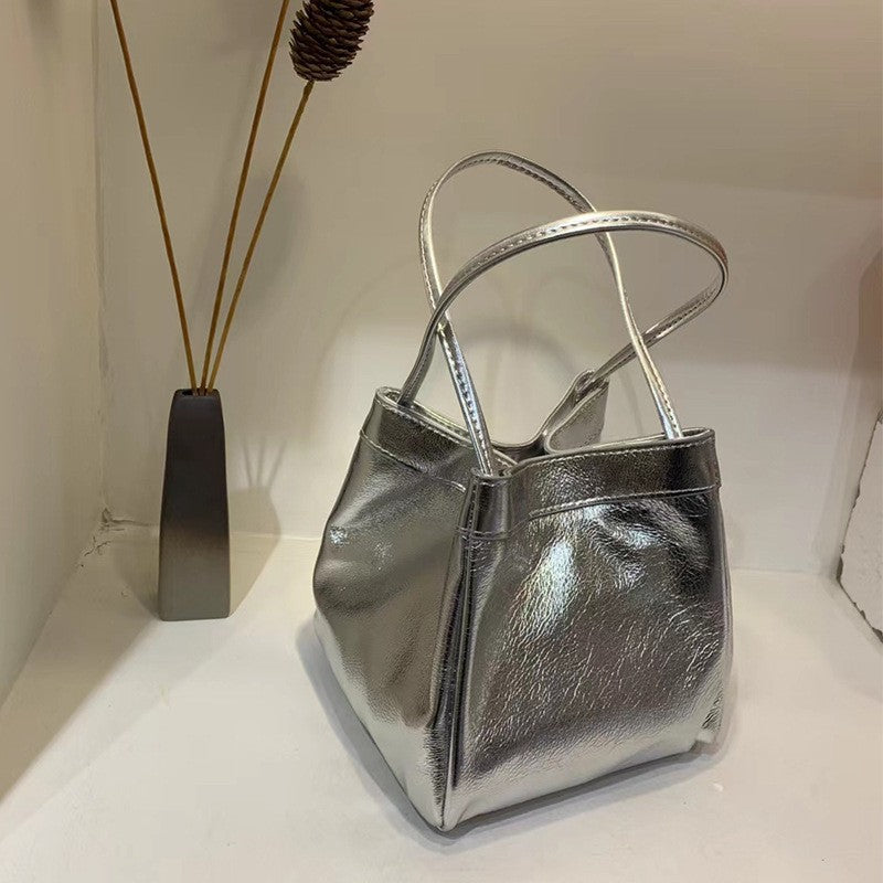 Women's Goat Leather Simple Fashion Genuine Handbags