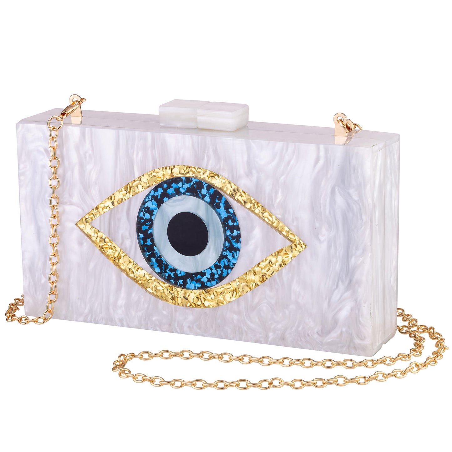 Eyes Acrylic Wedding Dinner Clutch Chain Evening Bags
