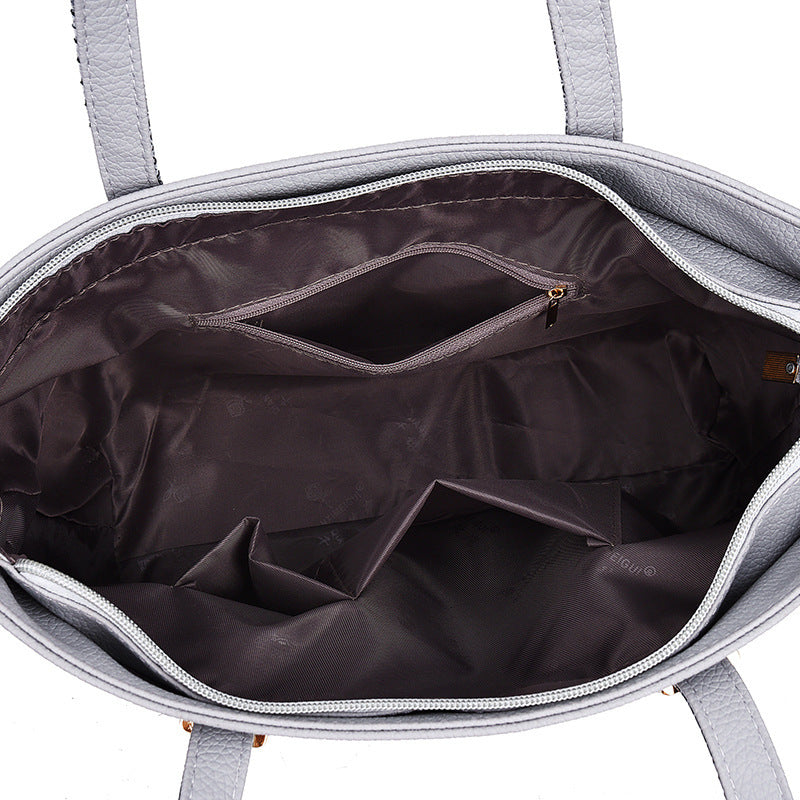 Women's Fashionable Embossed Snakeskin Pattern Portable Mother Shoulder Bags