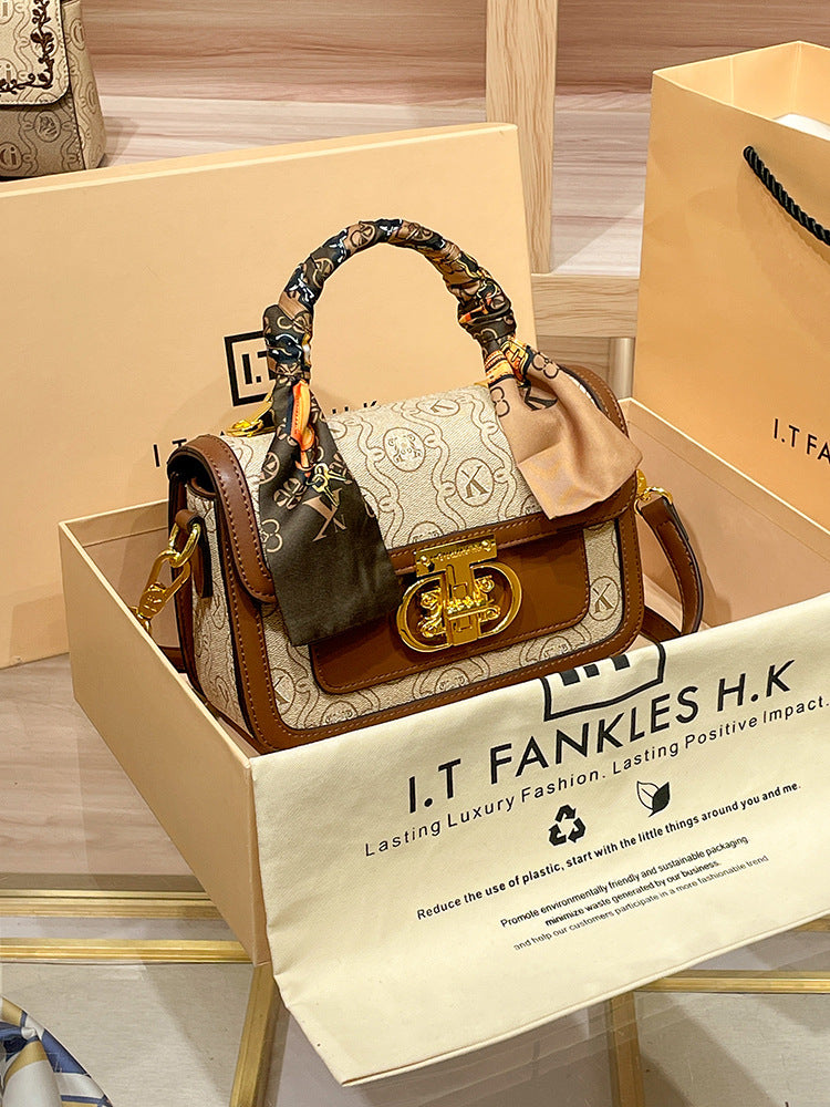 Women's Counter Fashionable Genuine Leather Fashion Simple Shoulder Bags