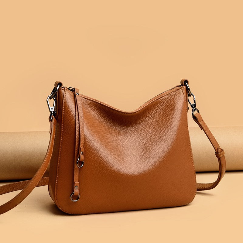 Women's Genuine Leather Fashion Layer Cowhide Crossbody Bags