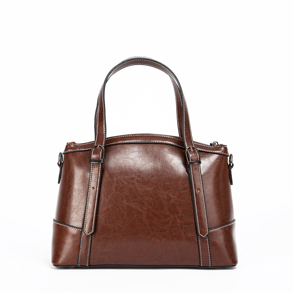 Women's Genuine Leather Fashion Retro Cowhide Trendy Shoulder Bags