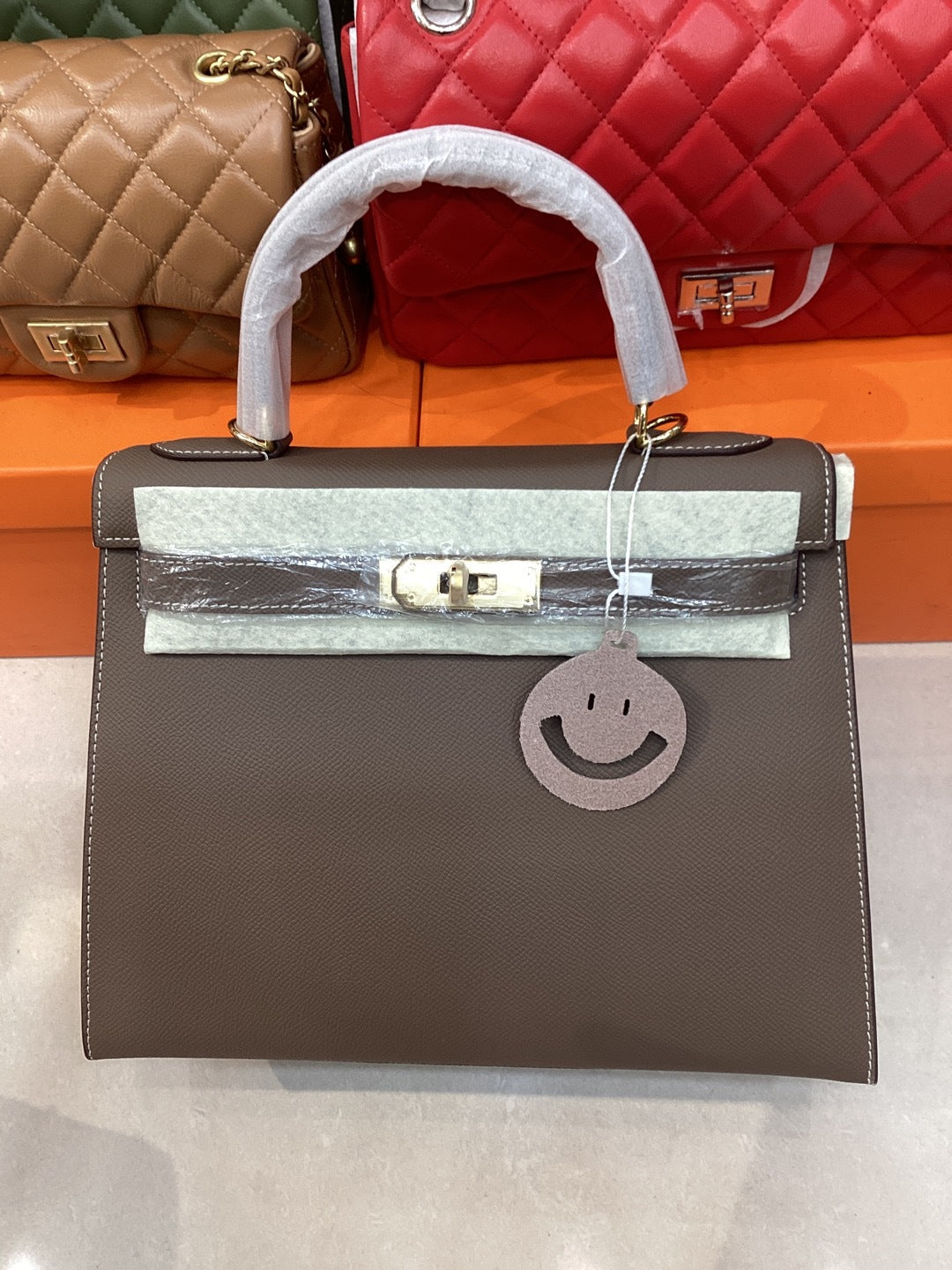 Women's Classic Genuine Leather High-grade Kelly Second Handbags