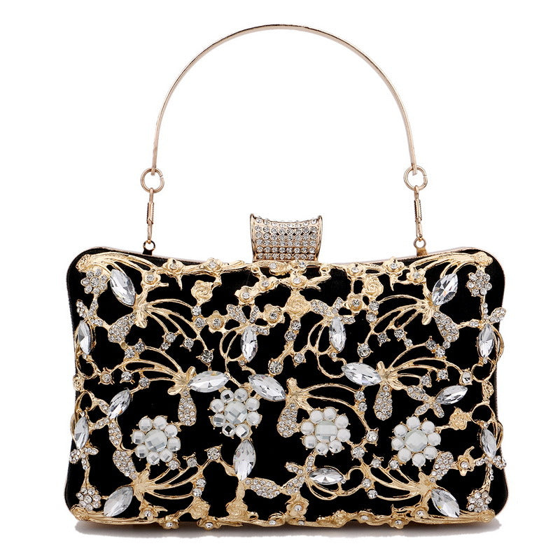 Women's Inlaid With Diamond Dinner Fashion Party Evening Bags