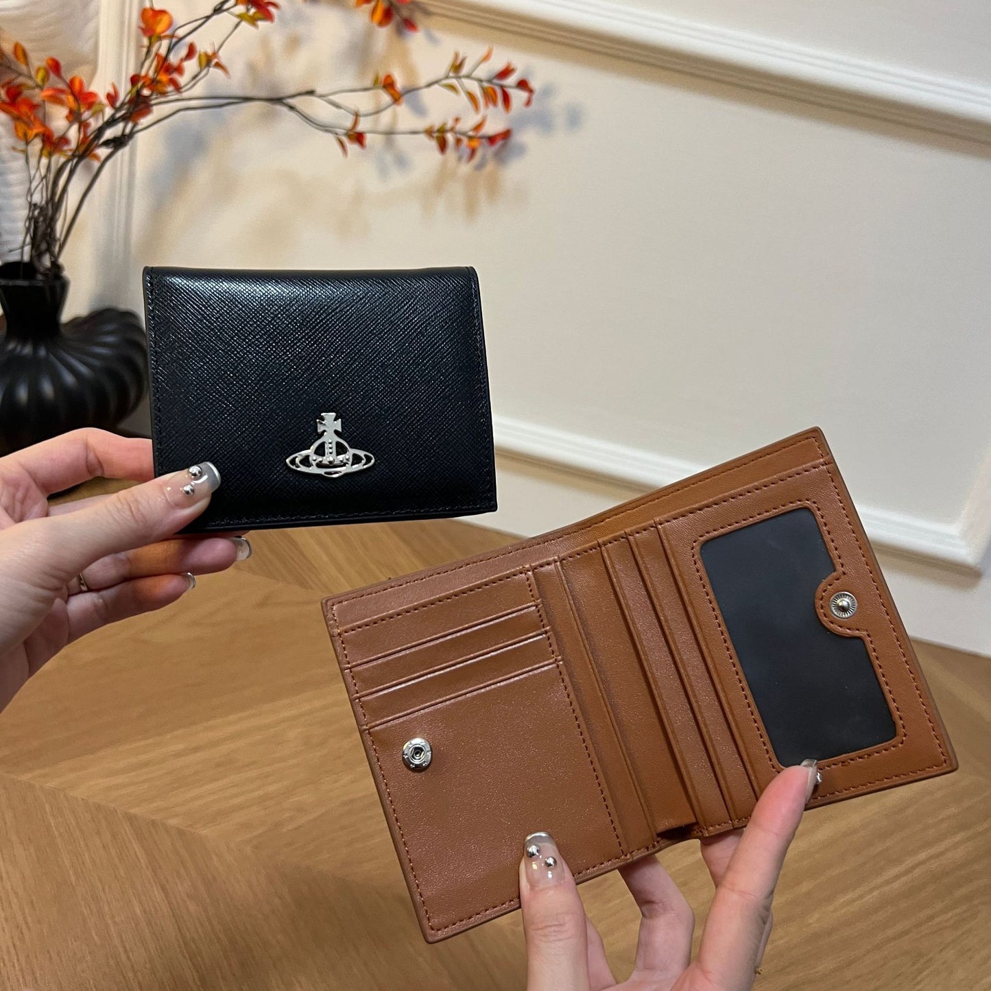 Women's Creative Genuine Leather Document Trendy Ladies Wallets