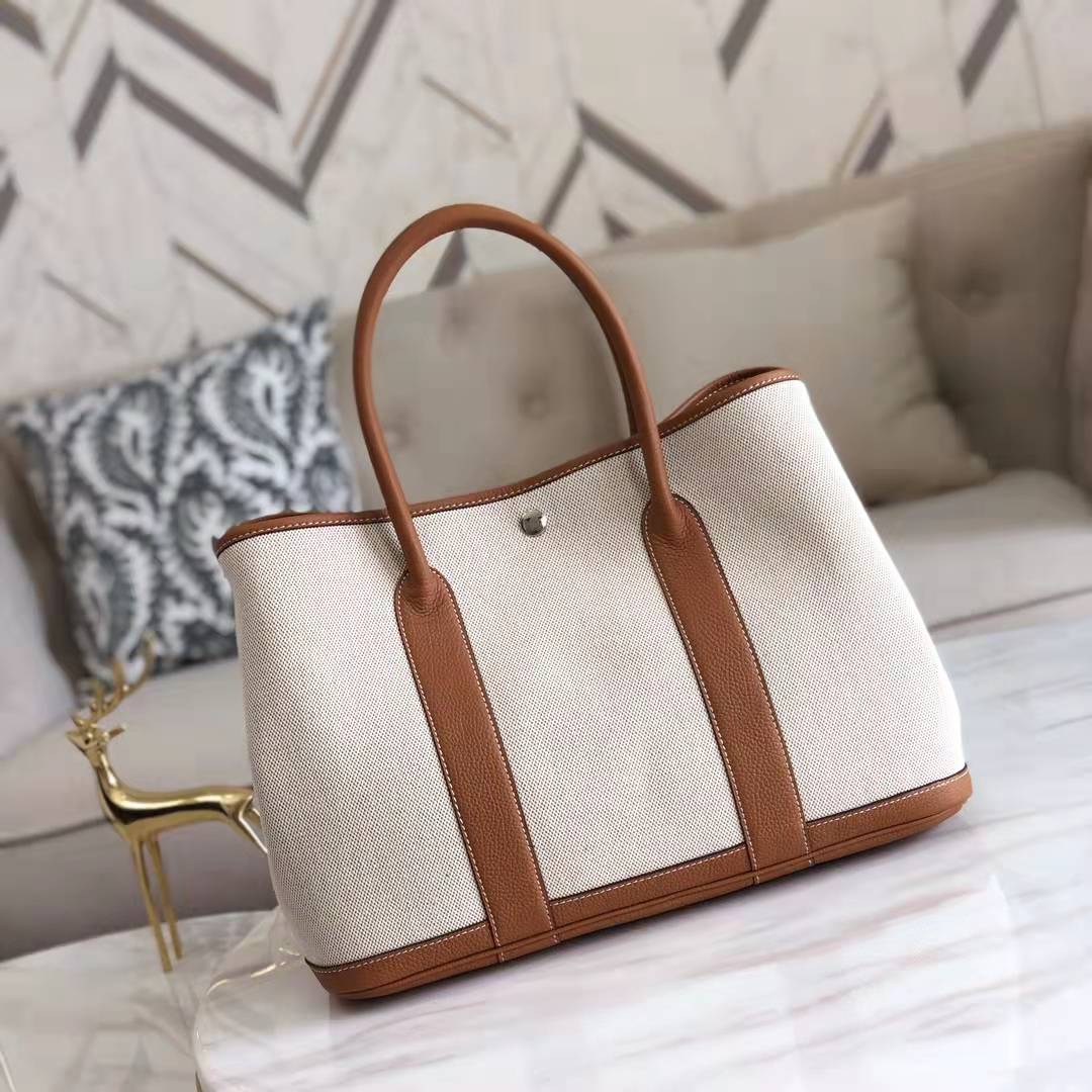 Women's Canvas With First Layer Cowhide Garden Real Crossbody Bags