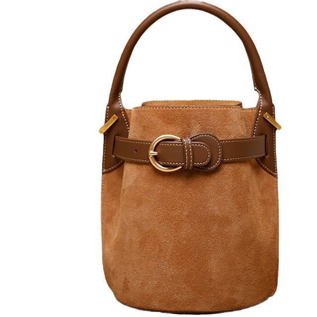 Women's Textured Cowhide For Design Portable Handbags