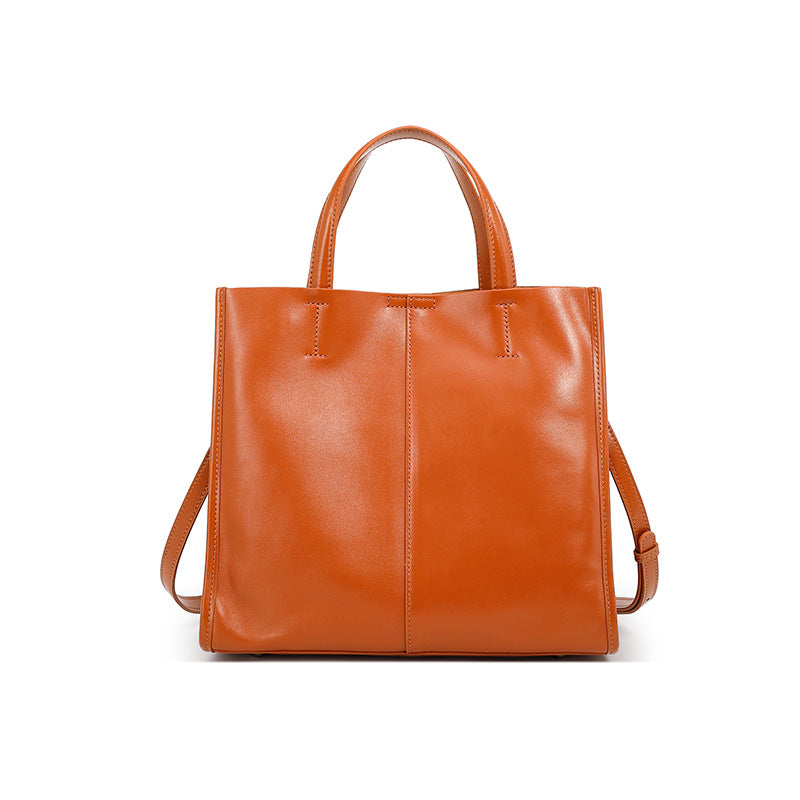 Vintage Top Layer Cowhide One Genuine Handbags