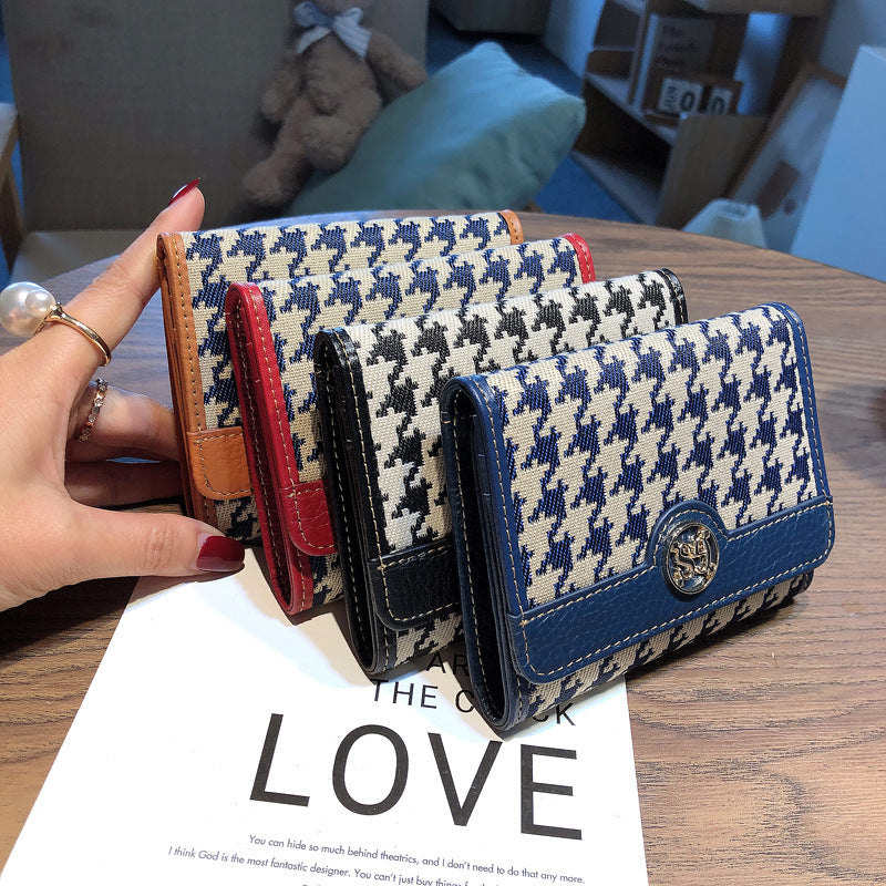 Women's Leather Short Thin Driving License Ladies Wallets