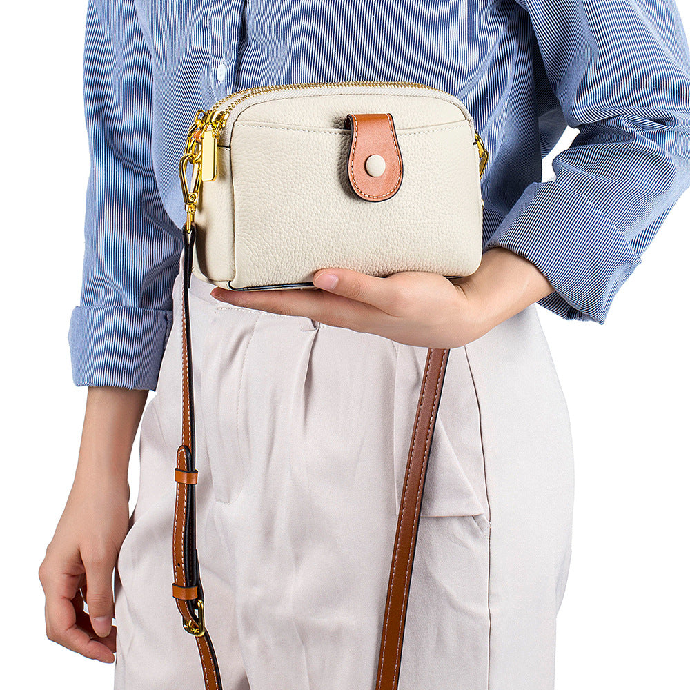 Genuine Leather Minority Fashion Fashionable Horizontal Crossbody Bags