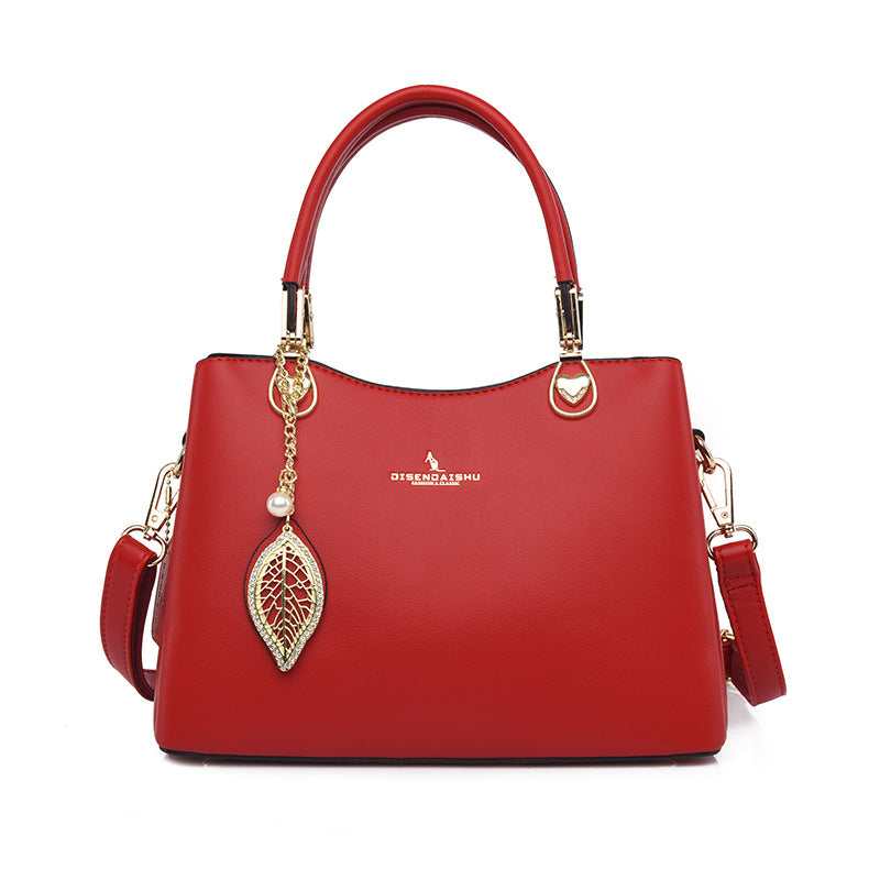 Women's Popular Soft Leather Fashion Mother Handbags