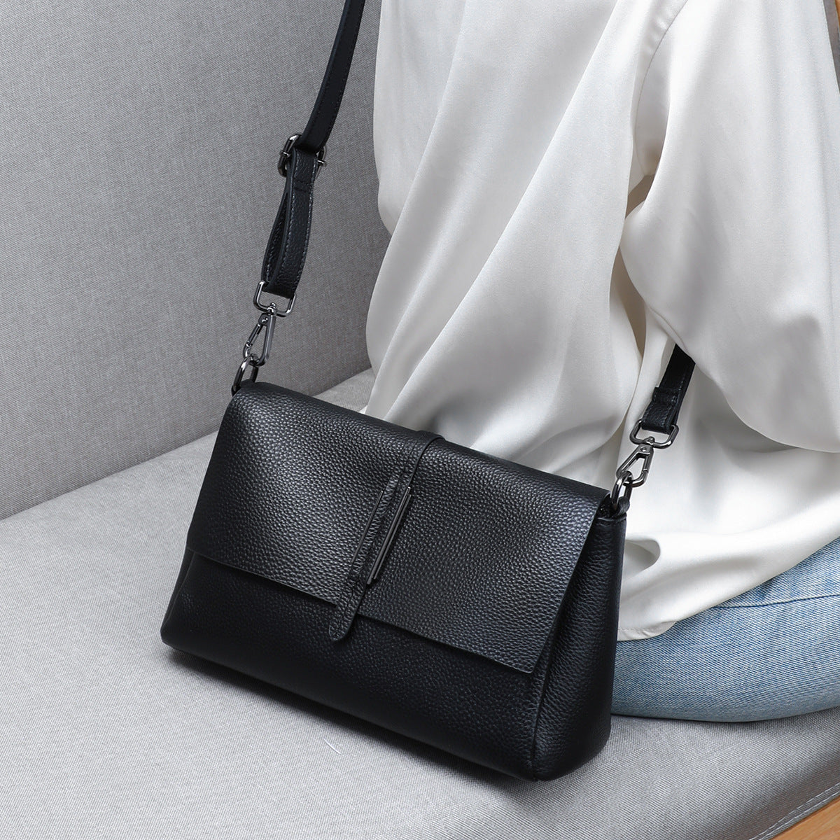 Women's Genuine Leather Fashionable Underarm Mom Crossbody Bags