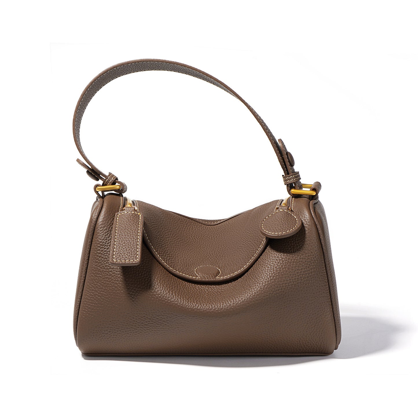 Women's Cowhide Niche High-grade Portable Fashion Boston Crossbody Bags
