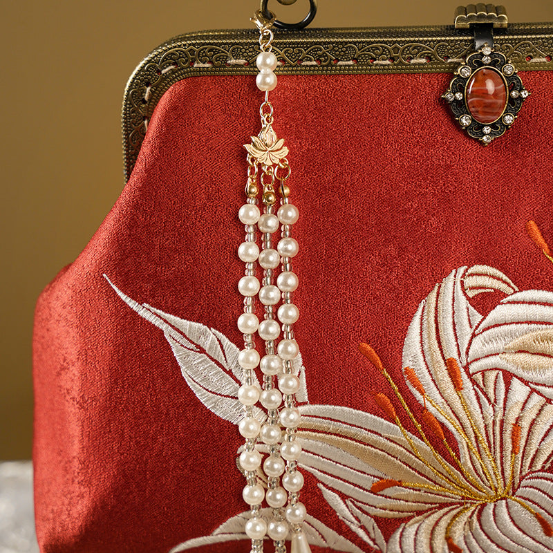 Style Embroidered Ancient Cheongsam Banquet Clutch Handbags