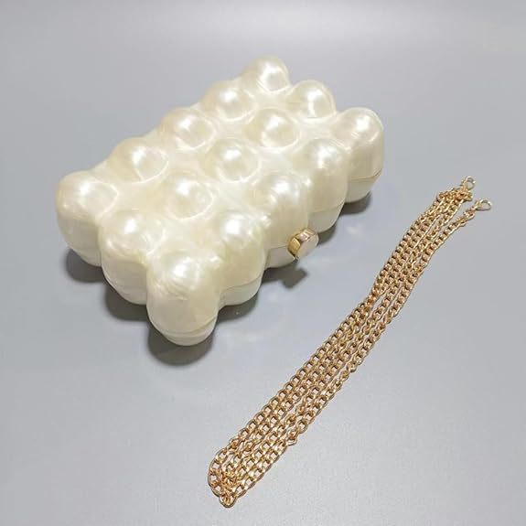 Classy Wave Acrylic Banquet Clutch One Evening Bags