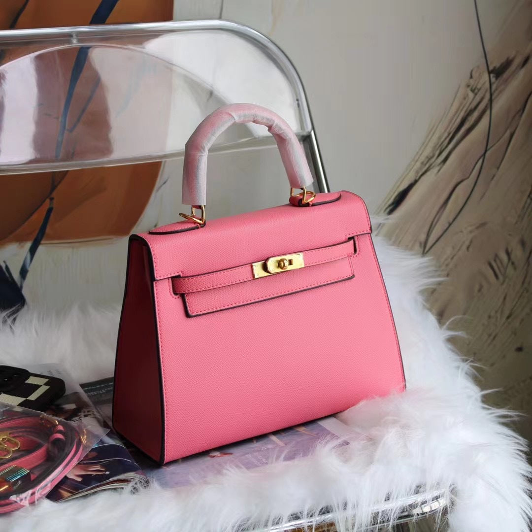 Women's Kelly Genuine Leather High-grade Handmade Hand Crossbody Bags